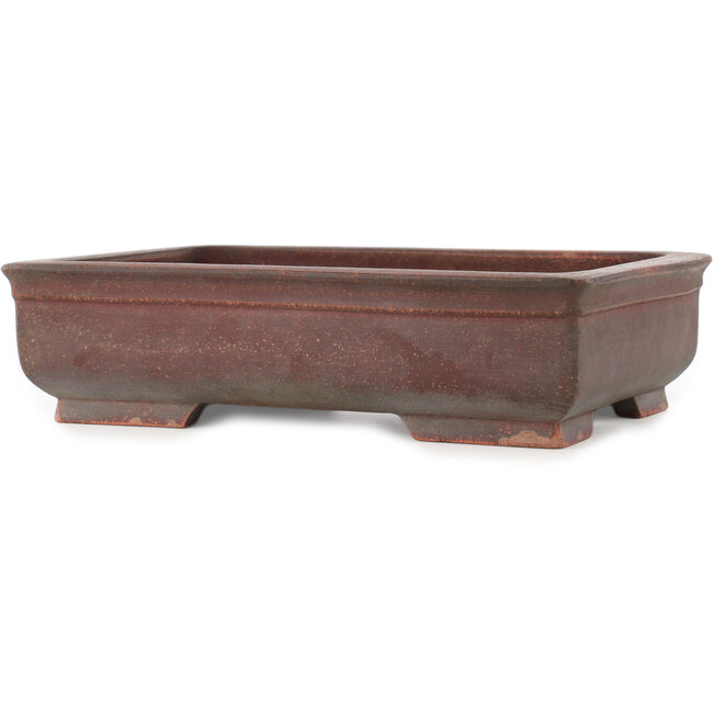 Vaso bonsai rettangolare non smaltato di Izumi - 323 x 225 x 85 mm