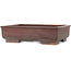 Rectangular unglazed bonsai pot by Izumi - 323 x 225 x 85 mm