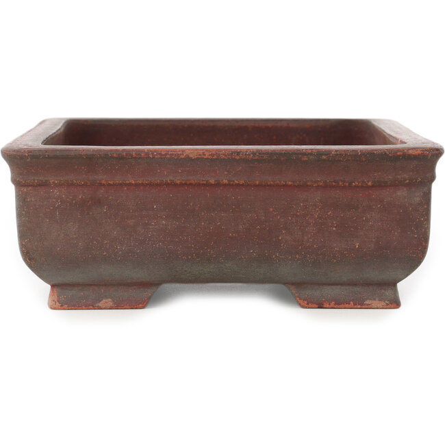 Maceta rectangular sin esmaltar para bonsái de Izumi - 323 x 225 x 85 mm