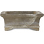 Rectangular unglazed bonsai pot by Yamaaki - 285 x 210 x 76 mm