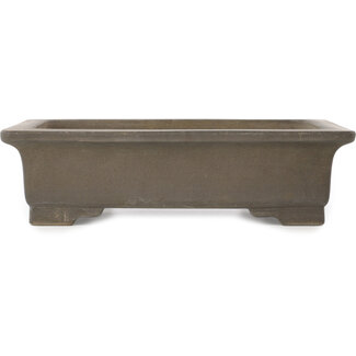 Seizan 325 mm rectangular unglazed bonsai pot by Seizan, Japan