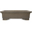 Maceta rectangular sin esmaltar para bonsái de Seizan - 325 x 242 x 89 mm