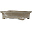 Rectangular unglazed bonsai pot by Yamaaki - 285 x 210 x 76 mm