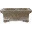 Rectangular unglazed bonsai pot by Yamaaki - 285 x 210 x 76 mm