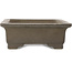 Maceta rectangular sin esmaltar para bonsái de Seizan - 325 x 242 x 89 mm