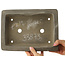 Rectangular unglazed bonsai pot by Yamaaki - 285 x 210 x 76 mm