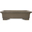 Maceta rectangular sin esmaltar para bonsái de Seizan - 325 x 242 x 89 mm