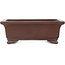 Rectangular unglazed bonsai pot by Yamaaki - 255 x 192 x 90 mm