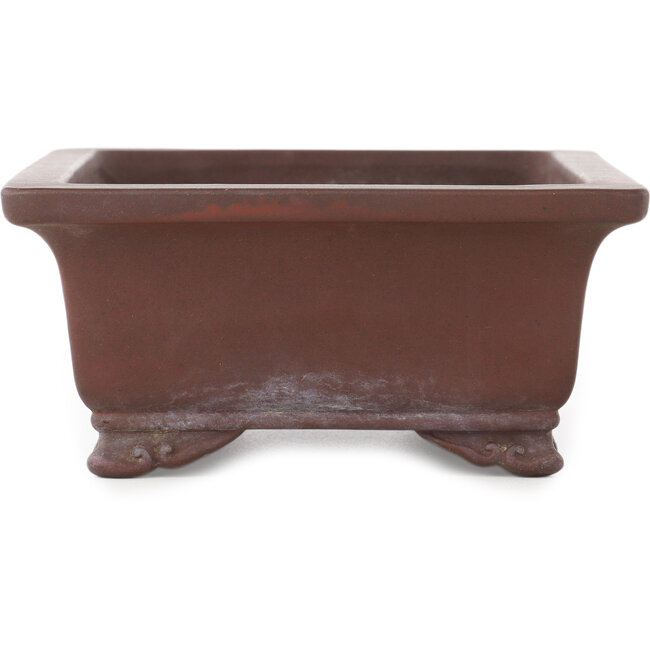 Maceta rectangular sin esmaltar para bonsái de Yamaaki - 255 x 192 x 90 mm