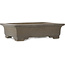 Maceta rectangular sin esmaltar para bonsái de Seizan - 325 x 242 x 89 mm