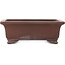 Rectangular unglazed bonsai pot by Yamaaki - 255 x 192 x 90 mm