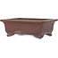 Rectangular unglazed bonsai pot by Yamaaki - 255 x 192 x 90 mm
