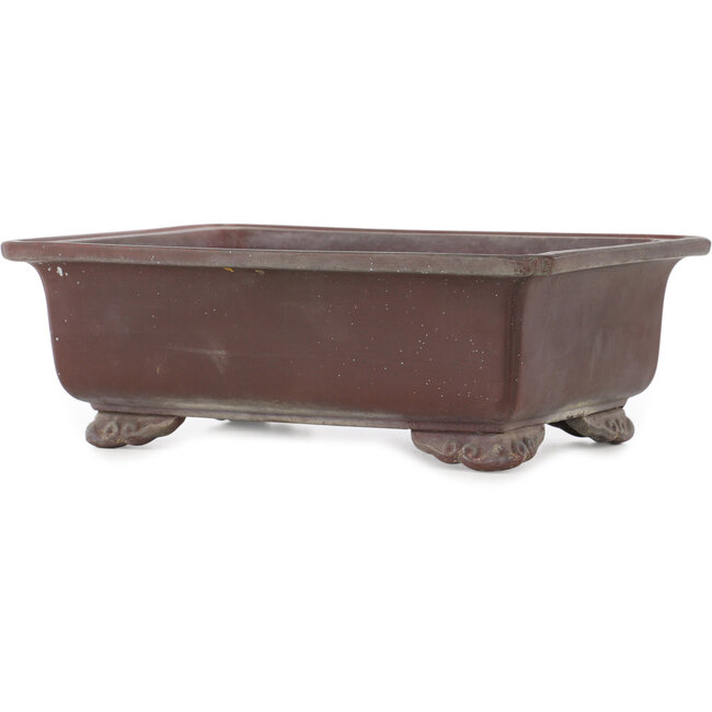 Rectangular unglazed bonsai pot - 285 x 210 x 98 mm