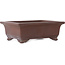 Rectangular unglazed bonsai pot by Yamaaki - 255 x 192 x 90 mm