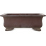 Rectangular unglazed bonsai pot by Yamaaki - 290 x 217 x 105 mm