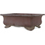 Rectangular unglazed bonsai pot by Yamaaki - 290 x 217 x 105 mm