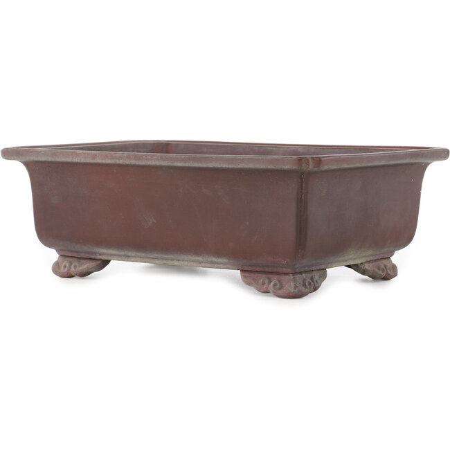 Rectangular unglazed bonsai pot - 285 x 210 x 98 mm