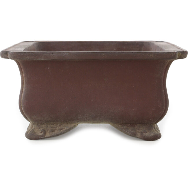 Vaso bonsai rettangolare non smaltato di Yamaaki - 290 x 217 x 105 mm