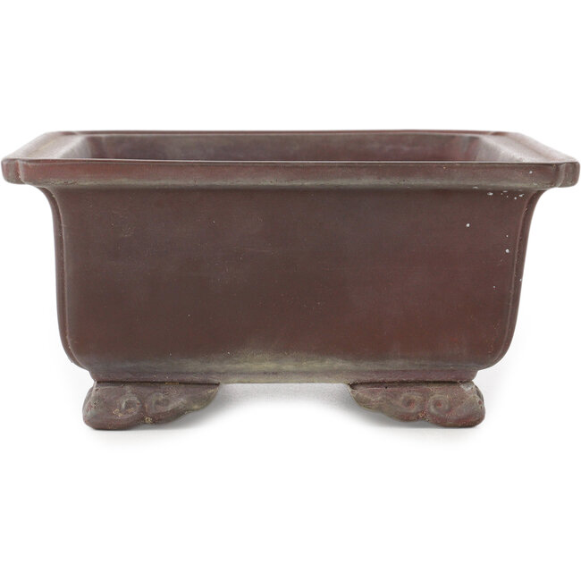 Maceta rectangular sin esmaltar para bonsái - 285 x 210 x 98 mm