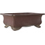 Rectangular unglazed bonsai pot by Yamaaki - 290 x 217 x 105 mm