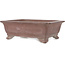 Rectangular unglazed bonsai pot by Yamaaki - 291 x 221 x 98 mm