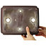 Rectangular unglazed bonsai pot by Yamaaki - 290 x 217 x 105 mm