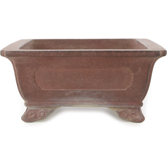 Pot à bonsaï rectangulaire non émaillé de Yamaaki - 291 x 221 x 98 mm