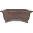 Rectangular unglazed bonsai pot by Yamaaki - 342 x 282 x 105 mm