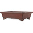 Rectangular unglazed bonsai pot by Yamaaki - 367 x 277 x 107 mm