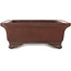 Rectangular unglazed bonsai pot by Yamaaki - 367 x 277 x 107 mm
