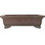 Maceta rectangular sin esmaltar para bonsái de Yamaaki - 368 x 280 x 100 mm