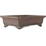 Maceta rectangular sin esmaltar para bonsái de Yamaaki - 368 x 280 x 100 mm
