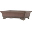 Rectangular unglazed bonsai pot by Yamaaki - 368 x 280 x 100 mm