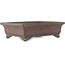 Rectangular unglazed bonsai pot by Yamaaki - 368 x 280 x 100 mm