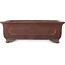 Rectangular unglazed bonsai pot by Yamaaki - 380 x 280 x 120 mm