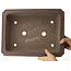 Pot à bonsaï rectangulaire non émaillé de Yamaaki - 368 x 280 x 100 mm