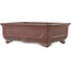 Rectangular unglazed bonsai pot by Yamaaki - 380 x 280 x 120 mm
