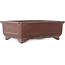 Rectangular unglazed bonsai pot by Yamaaki - 380 x 280 x 120 mm