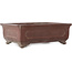 Rectangular unglazed bonsai pot by Yamaaki - 380 x 280 x 120 mm