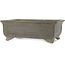 Rectangular unglazed bonsai pot by Yamaaki - 380 x 258 x 120 mm