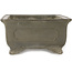 Rectangular unglazed bonsai pot by Yamaaki - 380 x 258 x 120 mm