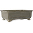 Rectangular unglazed bonsai pot by Yamaaki - 380 x 258 x 120 mm