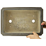 Rectangular unglazed bonsai pot by Yamaaki - 380 x 258 x 120 mm