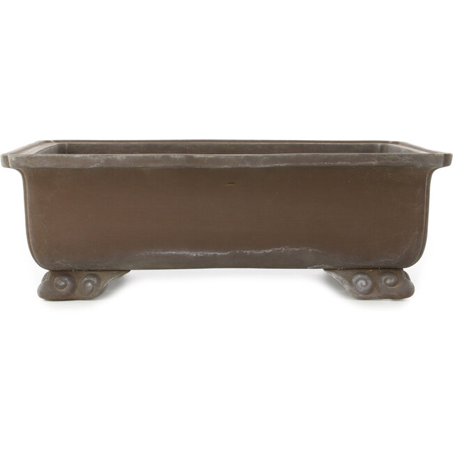 Rectangular unglazed bonsai pot - 410 x 308 x 130 mm