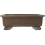 Rectangular unglazed bonsai pot - 410 x 308 x 130 mm