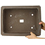 Pot à bonsaï rectangulaire non émaillé - 410 x 308 x 130 mm