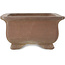 Rectangular unglazed bonsai pot by Keizan - 405 x 312 x 150 mm