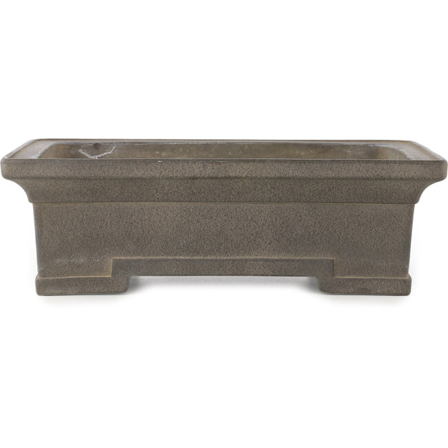 Maceta rectangular sin esmaltar para bonsái de Yamaaki - 312 x 227 x 98 mm