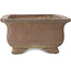 Rectangular unglazed bonsai pot by Keizan - 405 x 312 x 150 mm