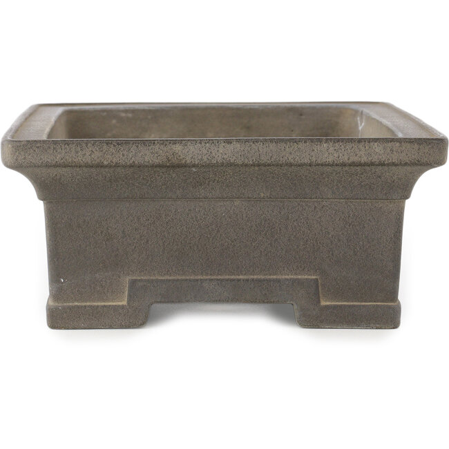 Rectangular unglazed bonsai pot by Yamaaki - 312 x 227 x 98 mm
